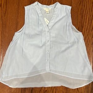 H&M summer sleeveless top sz 4 blue